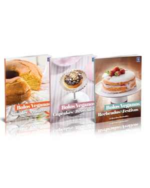 COLEÇÃO BOLOS VEGANOS (3 LIVROS)