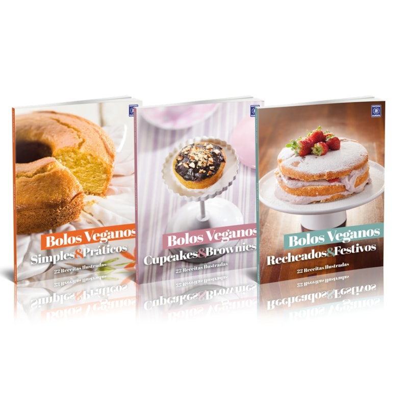 COLEÇÃO BOLOS VEGANOS (3 LIVROS)