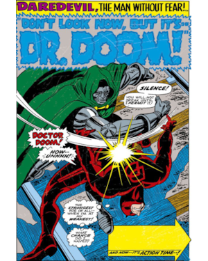 Coleção clássica marvel: nova fase vol. 21 - demolidor 8 - não olhe agora, mas é. o doutor destino!