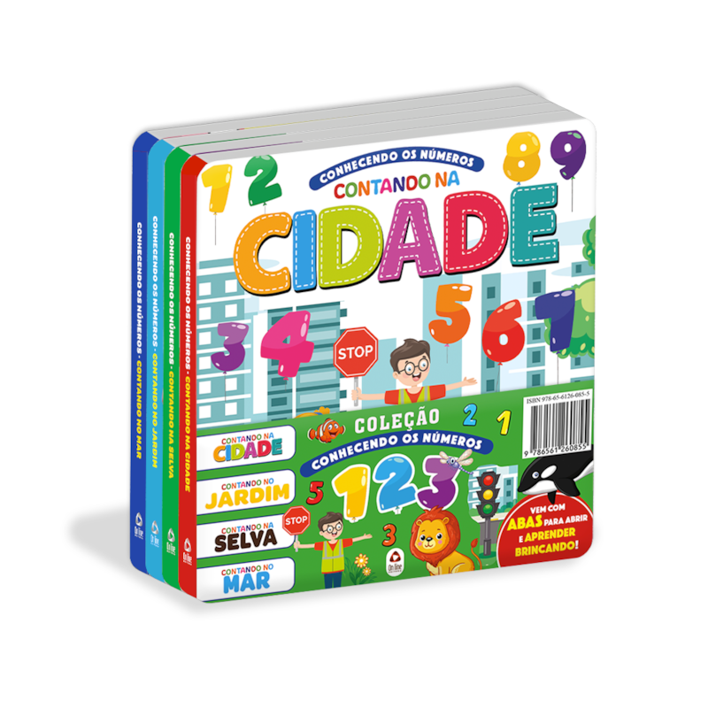 COLEÇÃO CONHECENDO OS NÚMEROS - KIT COM 4 LIVRINHOS