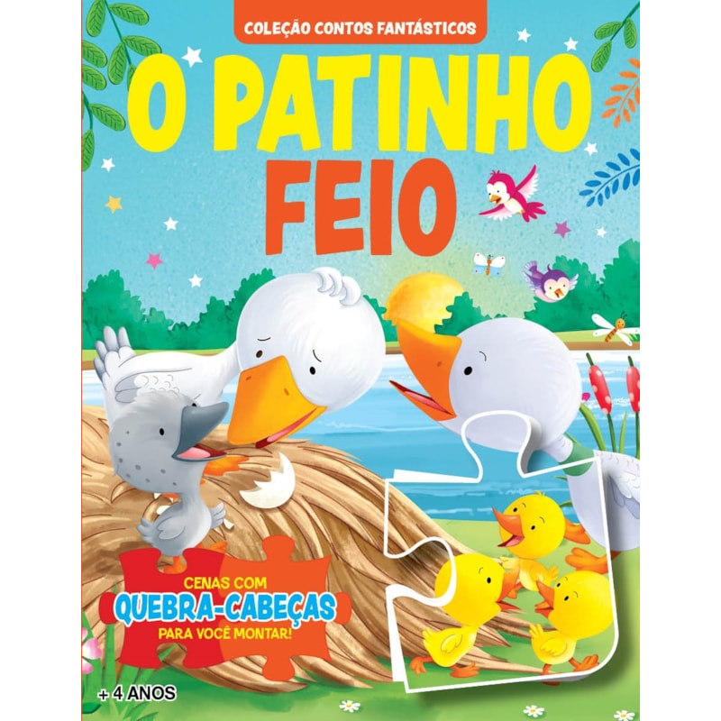 COLEÇÃO CONTOS FANTÁSTICOS - O PATINHO FEIO | LIVRO QUEBRA-CABEÇA