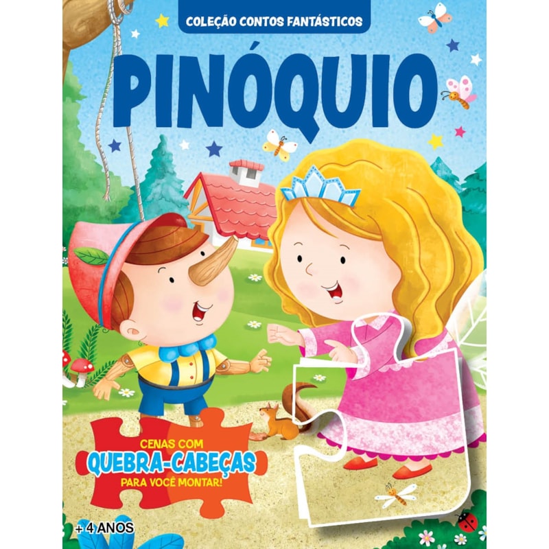 COLEÇÃO CONTOS FANTÁSTICOS - PINÓQUIO | LIVRO QUEBRA-CABEÇA
