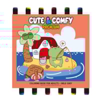 COLEÇÃO CUTE & COMFY - PREMIUM EDITION - LIVRO DE COLORIR ADULTO