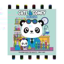 COLEÇÃO CUTE & COMFY - PREMIUM EDITION - LIVRO DE COLORIR ADULTO
