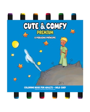 COLEÇÃO CUTE & COMFY - PREMIUM EDITION - LIVRO DE COLORIR ADULTO