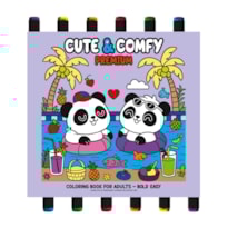 COLEÇÃO CUTE & COMFY - PREMIUM EDITION - LIVRO DE COLORIR ADULTO