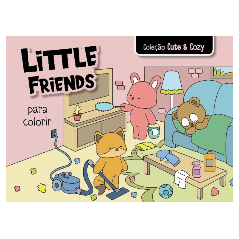 Coleção Cute & Cozy - Little Friends - Rosa