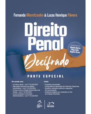 COLEÇÃO DECIFRADO - DIREITO PENAL DECIFRADO - PARTE ESPECIAL - 1ª EDIÇÃO 2023