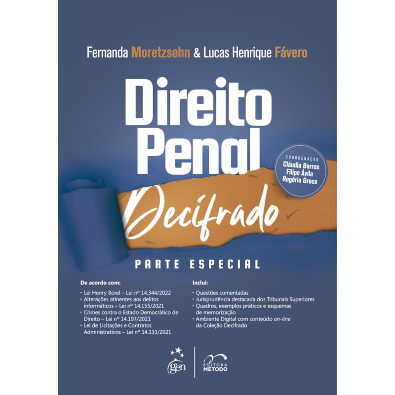 COLEÇÃO DECIFRADO - DIREITO PENAL DECIFRADO - PARTE ESPECIAL - 1ª EDIÇÃO 2023