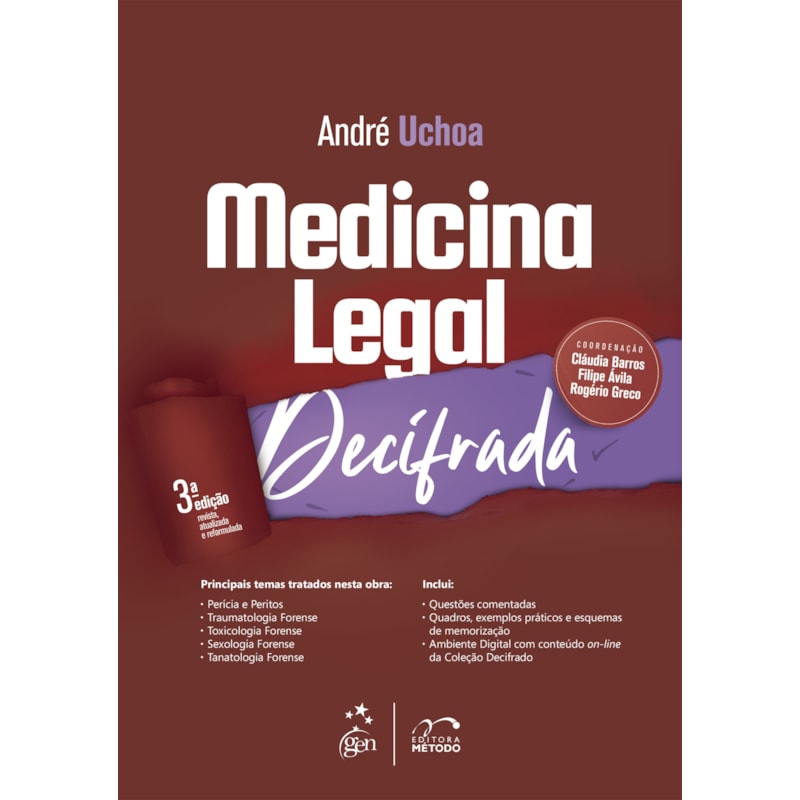 COLEÇÃO DECIFRADO - MEDICINA LEGAL DECIFRADA - 3ª EDIÇÃO 2023