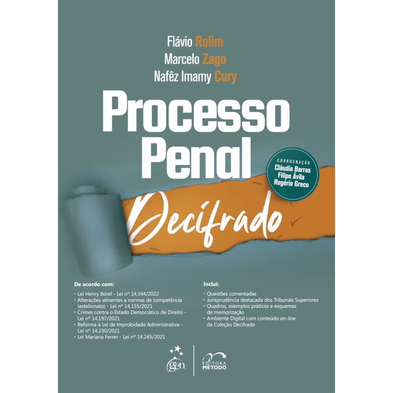 COLEÇÃO DECIFRADO - PROCESSO PENAL DECIFRADO - 1ª EDIÇÃO 2023