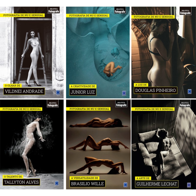 COLEÇÃO FOTOGRAFIA DE NU E SENSUAL ( TEMPORADA 1 COMPLETA - 6 VOLUMES)