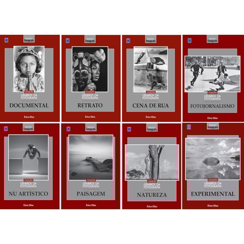 COLEÇÃO GÊNEROS DA FOTOGRAFIA (8 LIVROS)