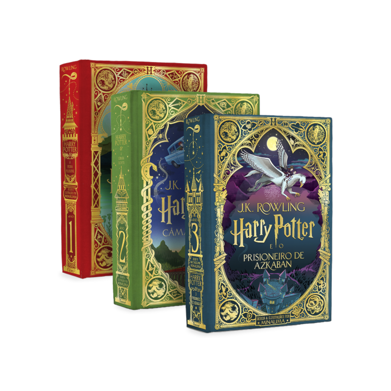 COLEÇÃO HARRY POTTER - EDIÇÕES MINALIMA (3 LIVROS)