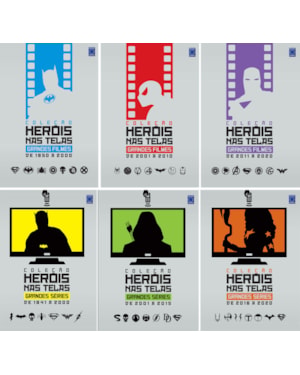 COLEÇÃO HERÓIS NAS TELAS: FILMES E SÉRIES (SUPERCOMBO - 6 VOLUMES)
