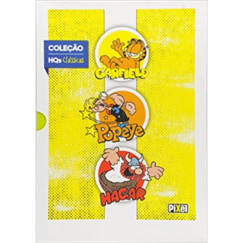 COLEÇÃO HQS CLÁSSICAS - GARFIELD - POPEYE - HAGAR