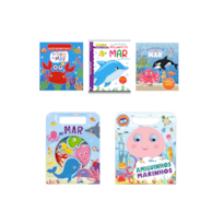 COLEÇÃO INFANTIL BICHINHOS DO MAR - KIT COM 5 LIVRINHOS