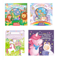 COLEÇÃO INFANTIL UNICÓRNIO - KIT COM 3 LIVRINHOS