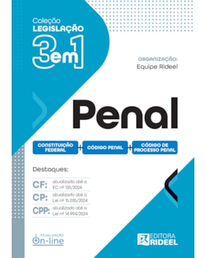 COLEÇÃO LEGISLAÇÃO 3 EM 1 - PENAL