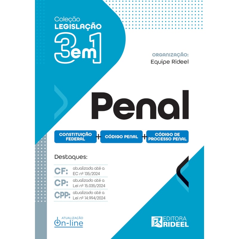 COLEÇÃO LEGISLAÇÃO 3 EM 1 - PENAL