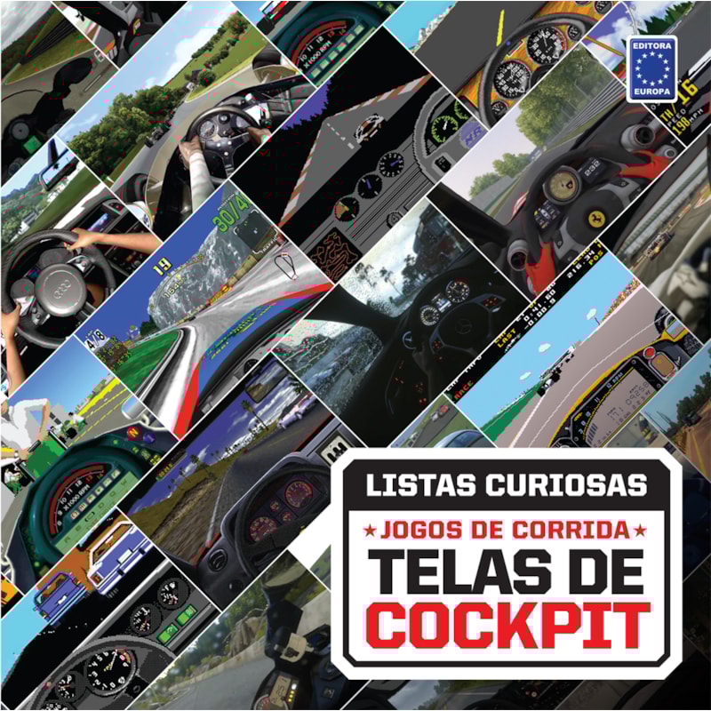 COLEÇÃO LISTAS CURIOSAS - JOGOS DE CORRIDA: TELAS DE COCKPIT
