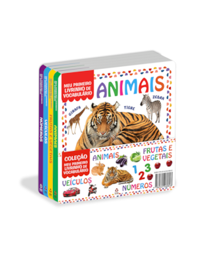 COLEÇÃO MEU PRIMEIRO LIVRINHO DE VOCABULÁRIO - KIT COM 4 LIVRINHOS