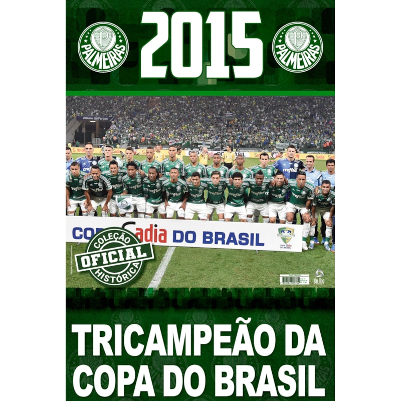 COLEÇÃO OFICIAL HISTÓRICA PALMEIRAS EDIÇÃO 20 - PÔSTER COPA DO BRASIL 2015