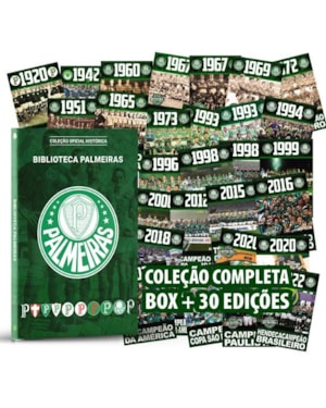 COLEÇÃO OFICIAL HISTÓRICO PALMEIRAS - BOX COMPLETO COM 30 PÔSTERES