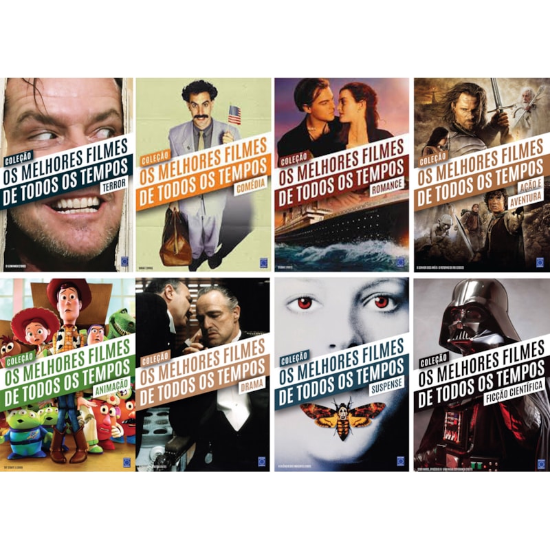 COLEÇÃO OS MELHORES FILMES DE TODOS OS TEMPOS (COMPLETA - 8 VOLUMES)
