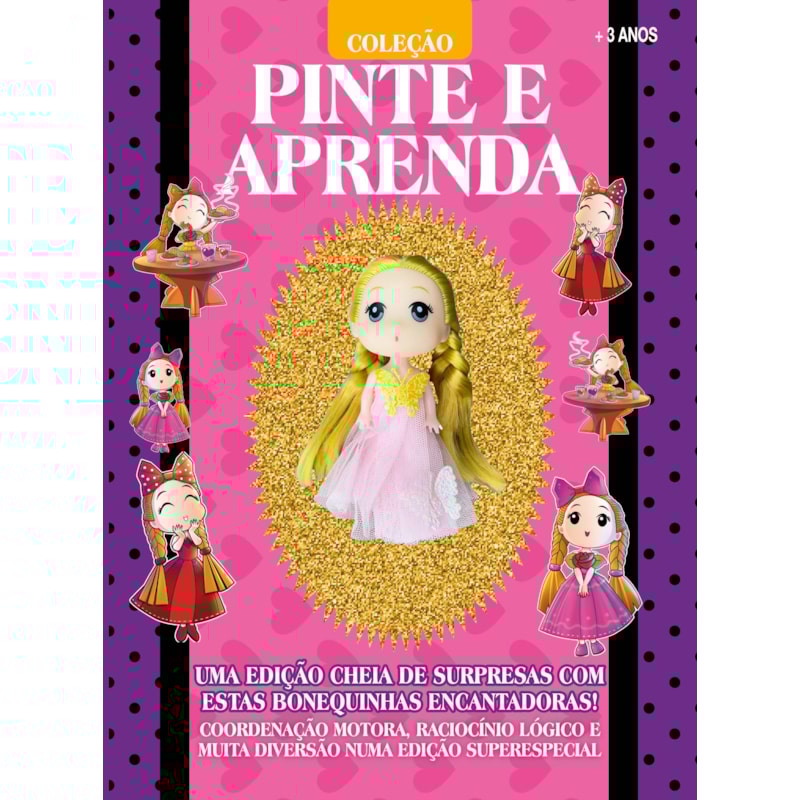 COLEÇÃO PINTE E APRENDA BONEQUINHAS - SWEET