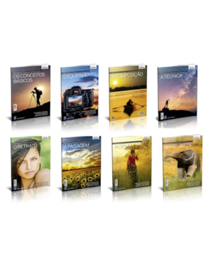 COLEÇÃO PRIMEIROS CLIQUES NA FOTOGRAFIA (COMPLETA - 8 LIVROS)