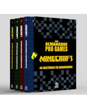 COLEÇÃO PRÓ-GAMES ALMANAQUE EM QUADRINHOS MINECRAFT - BOX COM 4 LIVROS
