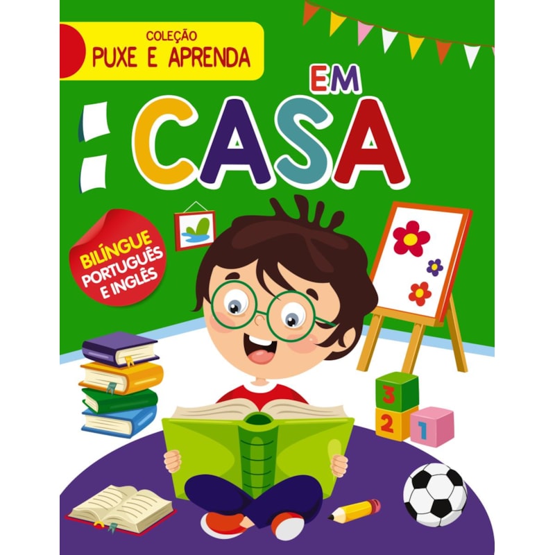 COLEÇÃO PUXE E APRENDA - EM CASA