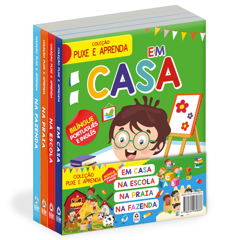COLEÇÃO PUXE E APRENDA - KIT COM 4 LIVRINHOS