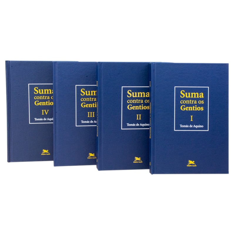 COLEÇÃO SUMA CONTRA OS GENTIOS - 4 VOLUMES - EDIÇÃO BILÍNGUE