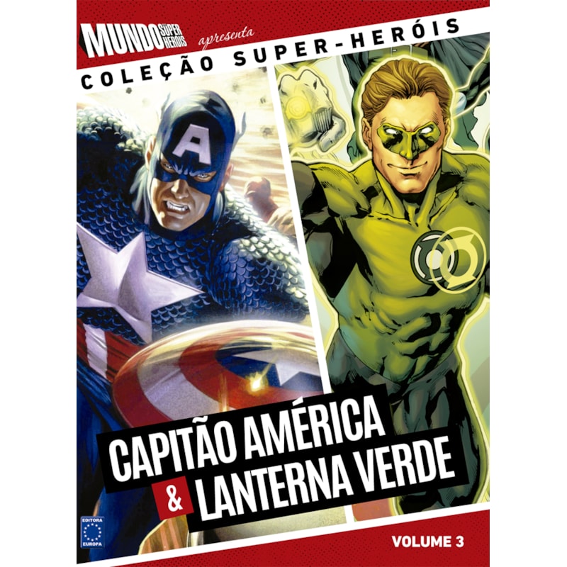 COLEÇÃO SUPER-HERÓIS VOLUME 3: CAPITÃO AMÉRICA E LANTERNA VERDE