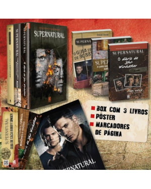 COLEÇÃO SUPERNATURAL - EDIÇÃO OFICIAL DE COLECIONADOR - BOX COM 3 LIVROS