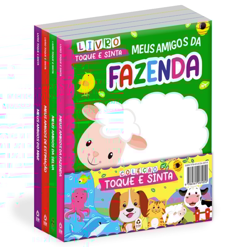 COLEÇÃO TOQUE E SINTA - KIT COM 4 LIVROS
