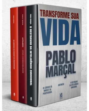 COLEÇÃO TRANSFORME SUA VIDA - PABLO MARÇAL - BOX COM 3 LIVROS