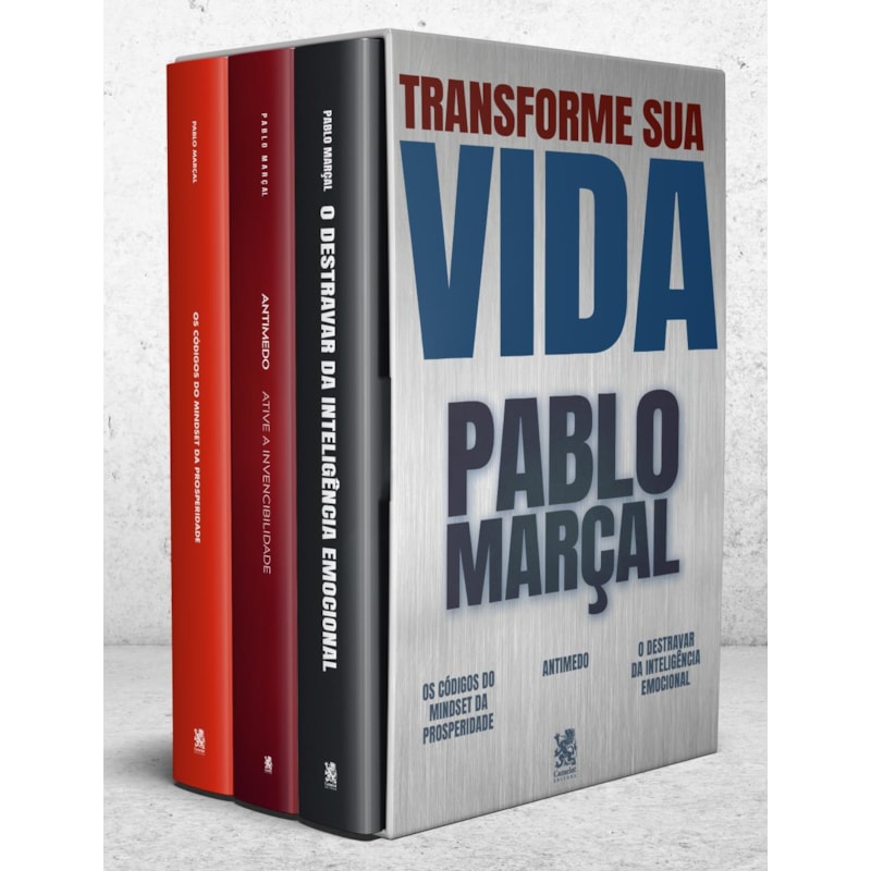 COLEÇÃO TRANSFORME SUA VIDA - PABLO MARÇAL - BOX COM 3 LIVROS