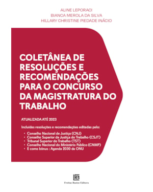 COLETÂNEA DE RESOLUÇÕES E RECOMENDAÇÕES PARA O CONCURSO DA MAGISTRATURA DO TRABALHO