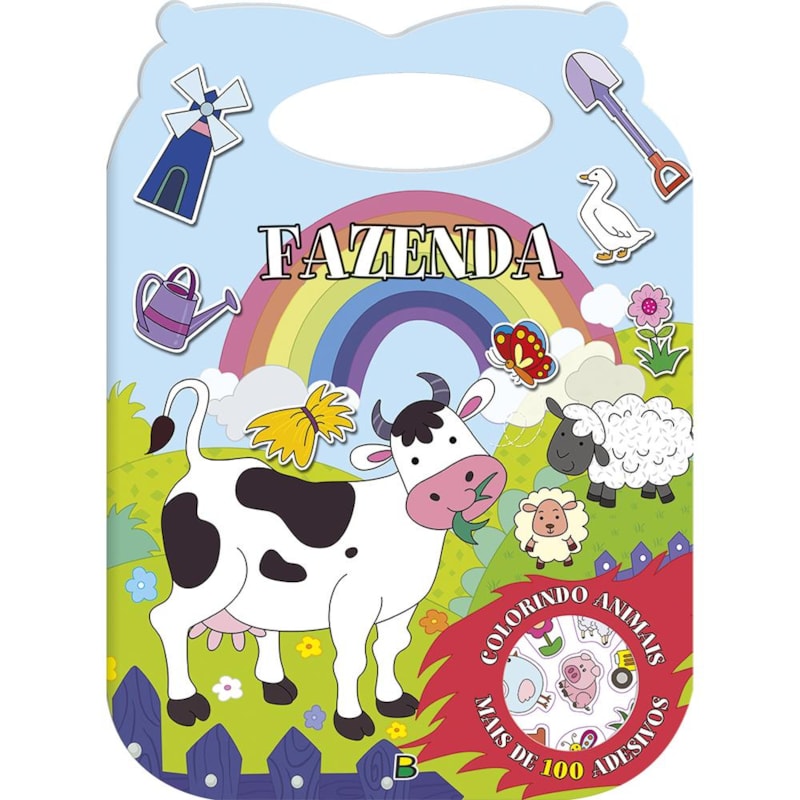 COLORINDO ANIMAIS - UM LIVRO COM ALÇA: FAZENDA