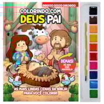 COLORINDO COM DEUS PAI LIVRO PARA PINTAR COM AQUARELA