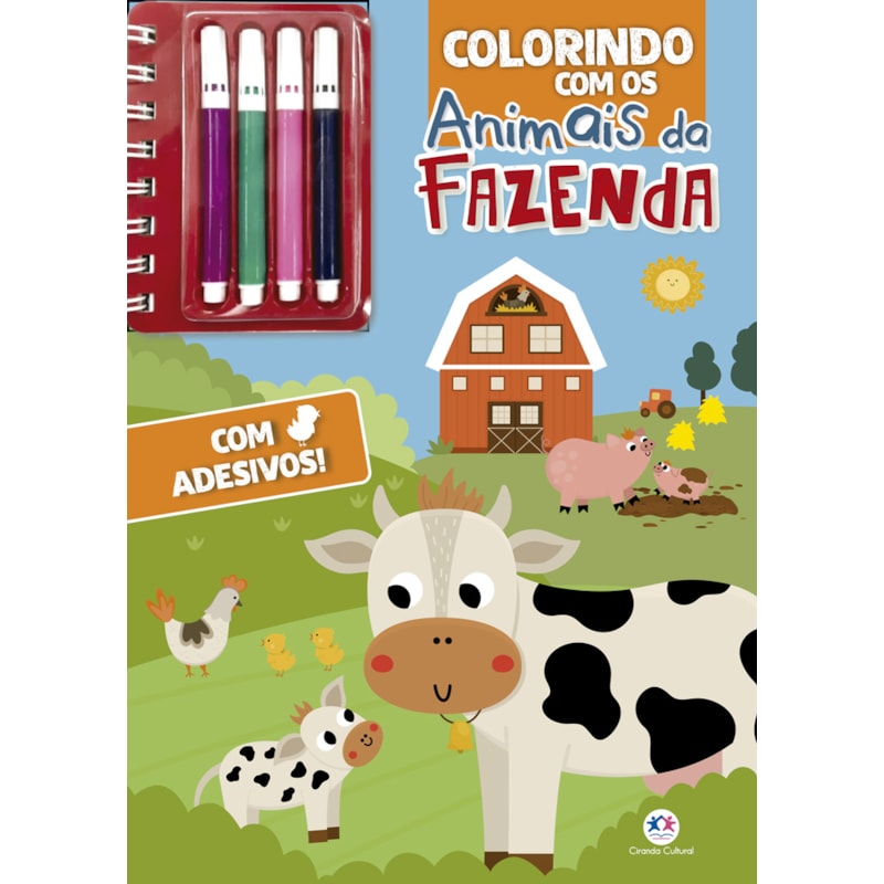 Colorindo com os animais da fazenda