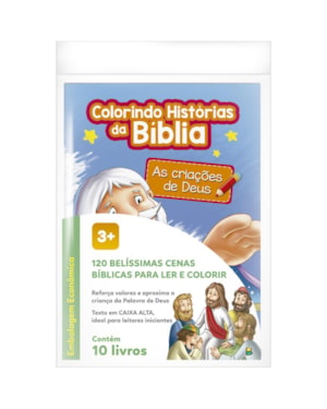 COLORINDO HISTÓRIAS DA BÍBLIA-KIT C/10 UND.