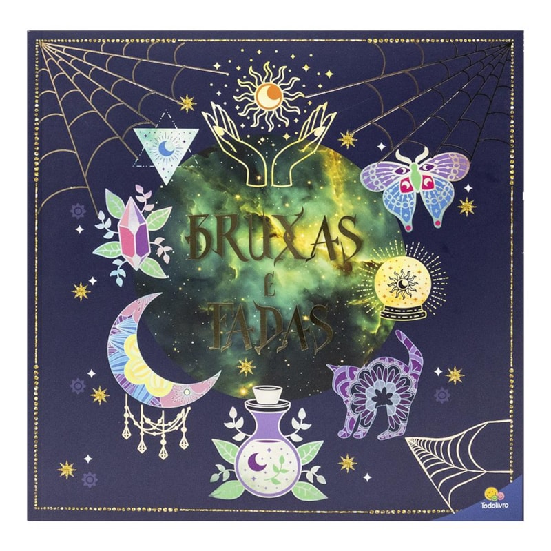 Colorindo o Místico: Bruxas e Fadas