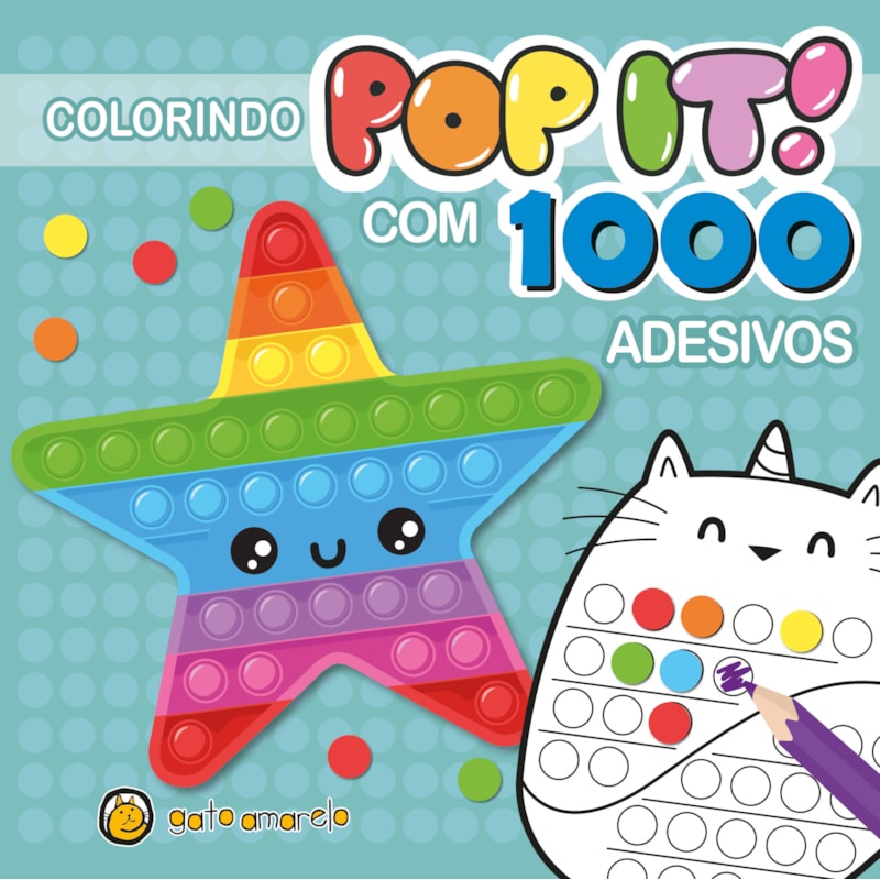 Colorindo pop it - arco íris