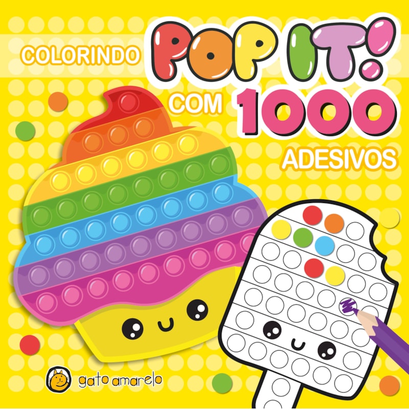 Colorindo pop it - cupcake