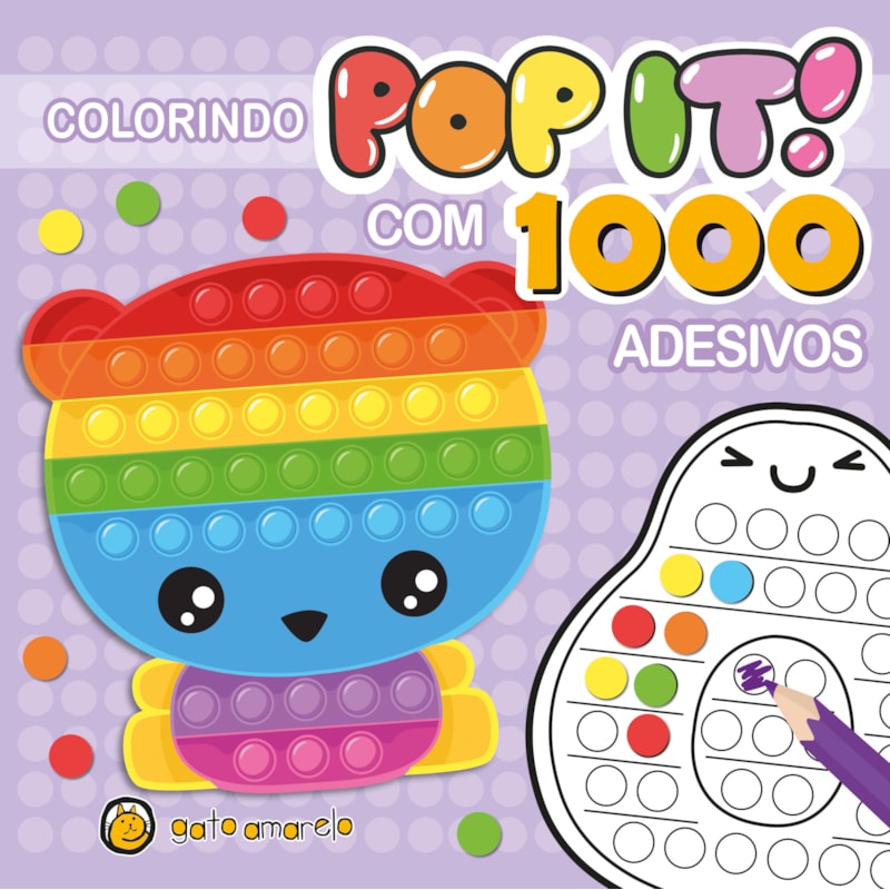 Colorindo pop it - ursinho
