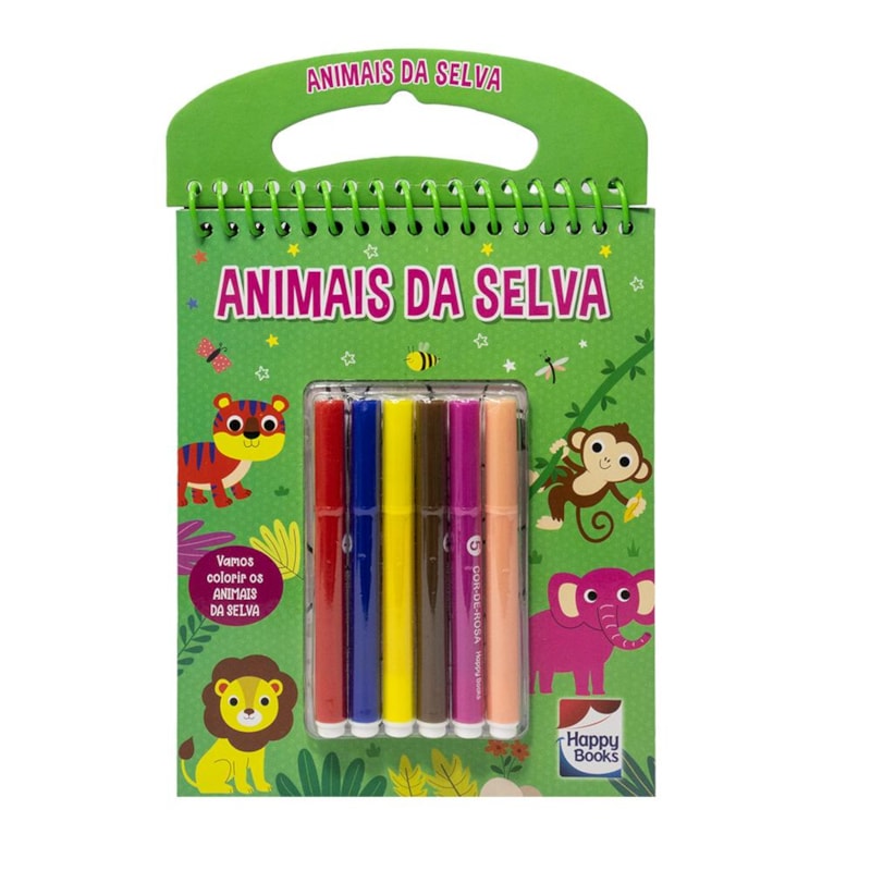 COLORINDO POR NÚMEROS: ANIMAIS DA SELVA